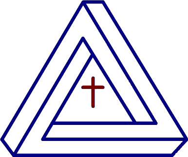 Image of book logo - cross inside triangles