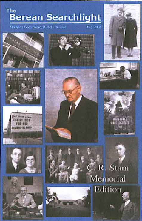 Graphic containing Berean Searchlight Cover - May 2003 Issue